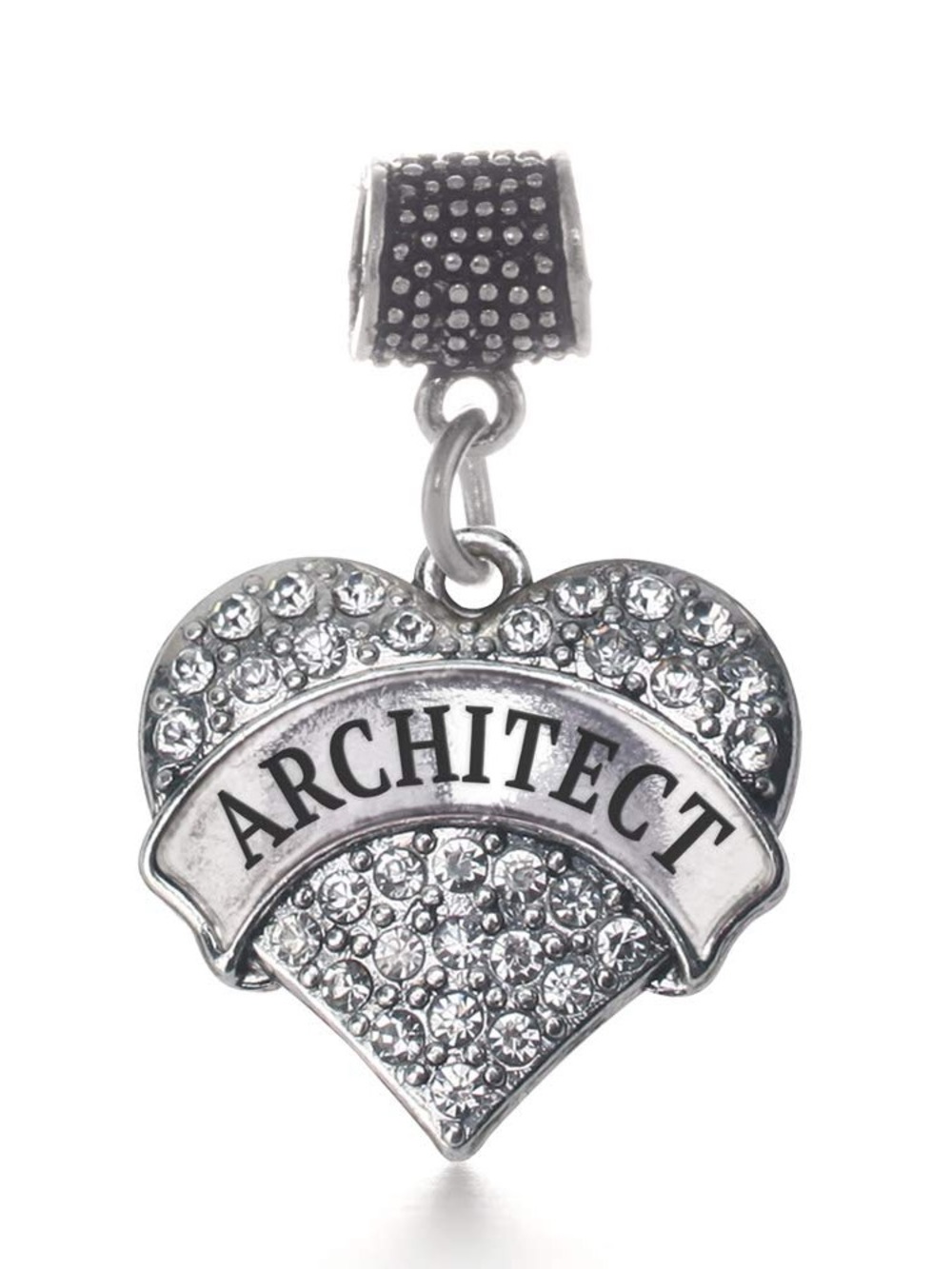 Inspire Black Drawstring Jewelry Pouch with White Logo Charm